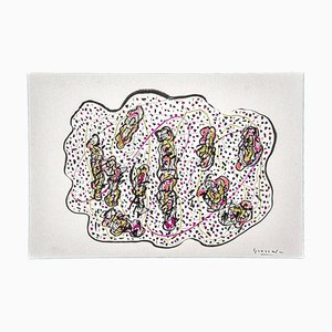 Reflexion Ink and Pencil on Paper by Maurizio Gracceva