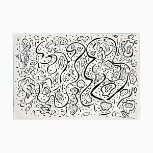 Tentatives Ink on Paper by Maurizio Gracceva, 2017