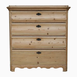 Late Biedermeier Softwood Chest of Drawers