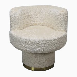 Fauteuil Rembourré en Velours, 1970s