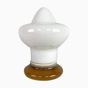 Opal Glass & Ceramic Table Lamp by Ivan Jakeš for Osvětlovací Sklo, 1960s