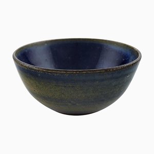 Bowl in Glazed Ceramic from Wallåkra, Sweden, 1960s