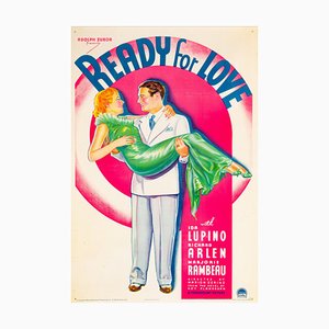 Póster de película de Estados Unidos vintage original de Ready For Love, 1934