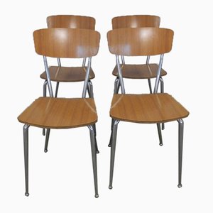Italian Formica Dining Chairs, 1960s, Set of 4