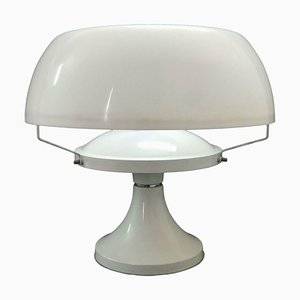 Lámpara de mesa hongo de vidrio acrílico, años 70