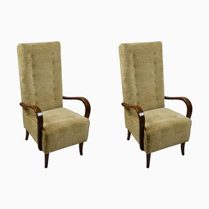 Wingback Chairs by Osvaldo Borsani, 1940s, Set of 2