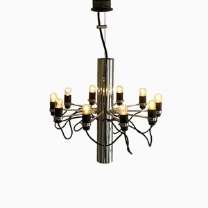Lámpara de araña moderna de Gino Sarfatti para Arteluce, años 60