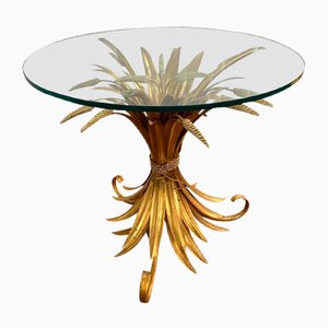 Mid-Century Gilt Coffee Table in the Style of Coco Chanel, 1960s