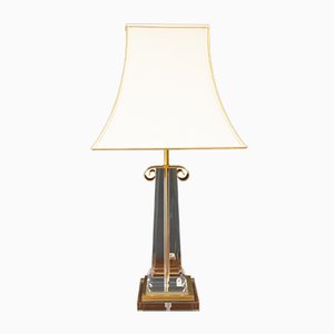 Les Arcades Acrylic Glass Gold-Plated Brass Table Lamp