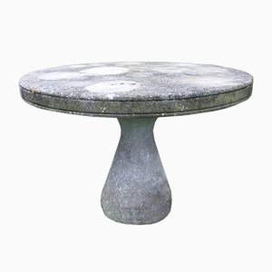 Mid-Century Concrete Garden Table in the Style of Mangiarotti & Up & Up