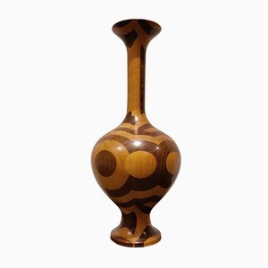Wooden Vase from Decoene, 1970s