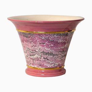 Vintage Ceramic Cachepot by Tommaso Barbi for B Ceramiche, 1970s