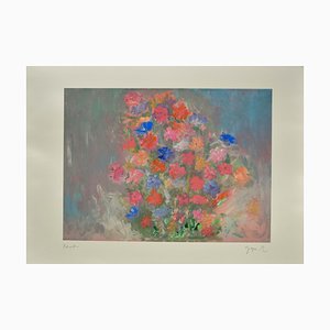 Imprimé Digigraph Original, 21ème Siècle, Martine Goeyens, Il Mio Bouquet