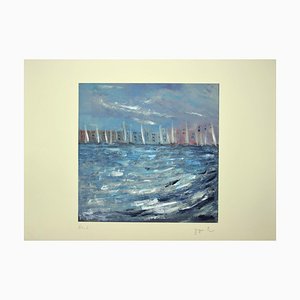Martine Goeyens, La Regata, 21st Century, Original Digigraph Print