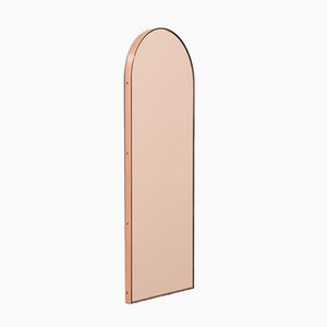 Arcus™ Arch Shaped Rose Gold Contemporary Mirror with A Copper Frame by Alguacil & Perkoff Ltd