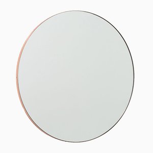 Orbis™ Round Medium Modern Mirror with Copper Frame by Alguacil & Perkoff Ltd