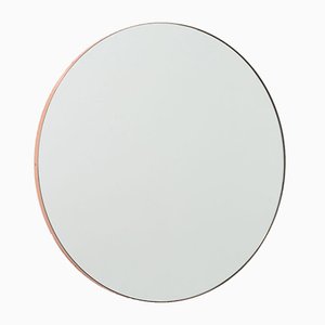 Orbis™ Large Round Modern Mirror with Copper Frame by Alguacil & Perkoff Ltd