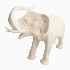 Elefante antico in porcellana di Sitzendorf Thüringen