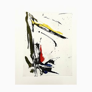 Aguafuerte Abstract Composition de Jean Miotte, 1998