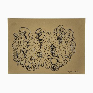 Attempt Ink on Paper by Maurizio Gracceva, 2018