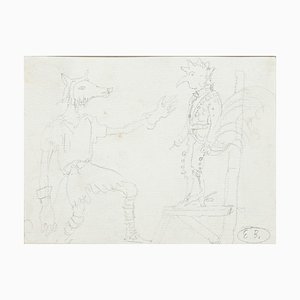 Scenography Original Pencil on Paper by E. Berman