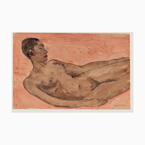 Tinta Original desnuda y acuarela sobre papel de Pierre Guastalla