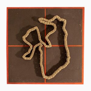 Magnetised Chain Game Skulptur von Paolo Tilche, 1970er