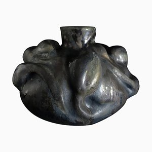 Handmodellierte Skulpturale Vase von Christina Muff, 1971