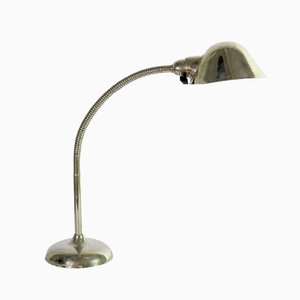 Industrial Goose Neck Table Lamp, 1930s