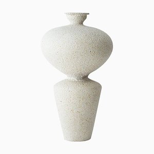 Lebes Hueso Stoneware Vase by Raquel Vidal and Pedro Paz