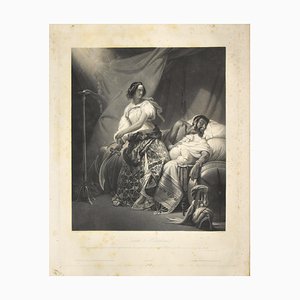 Judith and Holophernes Etching by J.P.M. Jazet after H. Vernet, 19th Century