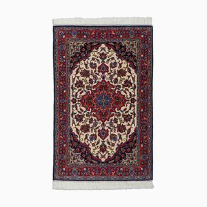 Middle East Floral Dark Red Rug with Medallion, 1970s