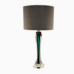 Large Green Table Lamp from Flygsfors, 1950s