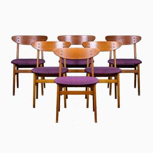 Mid-Century Danish Teak Dining Chairs from Farstrup Møbler, Set of 6