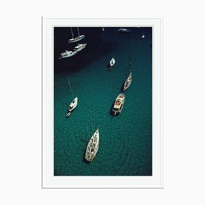 Blue Seas Oversize C Print Framed in White by Slim Aarons