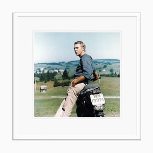 Steve Mcqueen in Weiß gerahmt