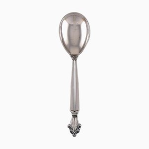 Acanthus Jam Spoon in Sterling Silver by Johan Rohde for Georg Jensen, 1940s
