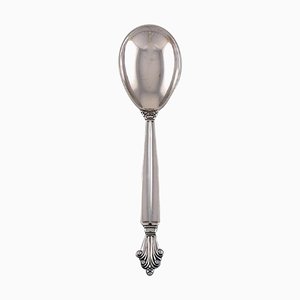 Cuchara para mermelada de acanto de Sterling Silver de Johan Rohde para Georg Jensen, años 40