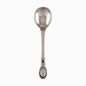 Evald Nielsen Number 13 Jam Spoon in Hammered Silver 830, 1924