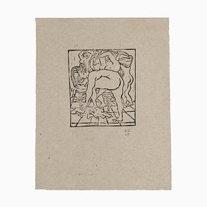 Nudes Xylograph by Amerigo Tot, 1945