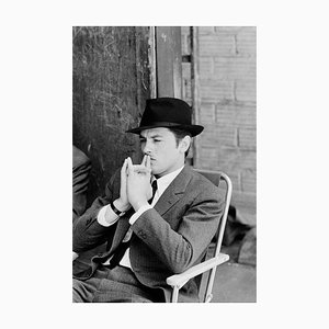 Alain Delon Archival Pigment Print Framed in Black by Giancarlo Botti