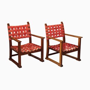 Set of Fireside Chairs by Adolf Loos for Friedrich Otto Schmidt, 1930s