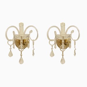 Murano Glass Sconces, Set of 2