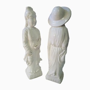 Chinesische Weibliche Skulpturen, 2er Set