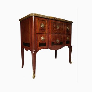 Floral Marquetry Rosewood Chest of Drawers
