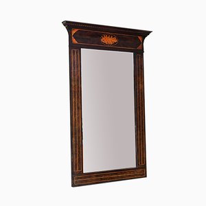 Large Antique Georgian C1820 Mahogany Overmantle Wall Mirror