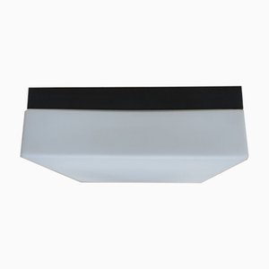 Lámpara de techo minimalista en blanco y negro de Erco, años 60