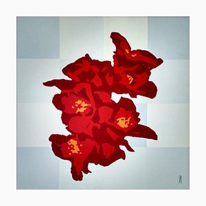 Nicoletta Belli, Red Orchid, 2014, Gemälde