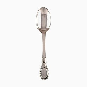 Large Number 13 Tablespoon in Hammered Silver 830 by Evald Nielsen, 1924