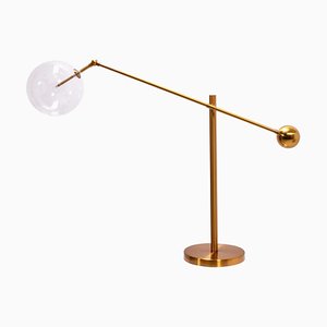 Brass Globe Table Lamp, 2000s